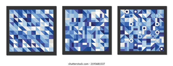 Geometry artworks with simple shape and figure.Abstract vector pattern design for web banner,business presentation,branding package,fabric print,wall decoration,wallpaper.