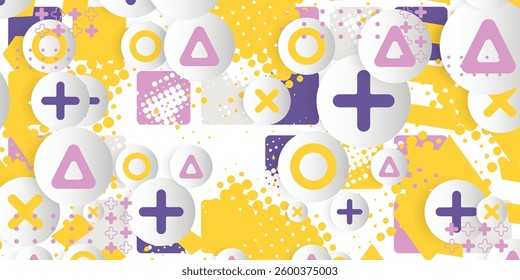 Geometry background design with bright color, decorative, vector, eps 10, editable
