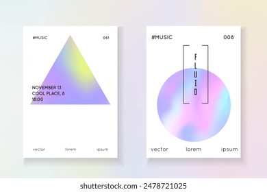 Geometry Background. Pastel Concept. Holograph Texture. Vintage Design. Business Pearl Brochure. Blue 1980 Paper. Pearlescent Poster. Purple Geometry Background