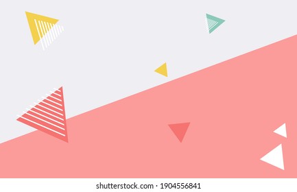 Geometry background shaped circle square triangles colorful lines