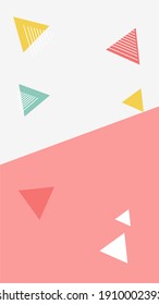 Geometry background shaped circle square triangles colorful lines