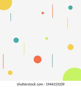 Geometry background shaped circle square triangles colorful lines