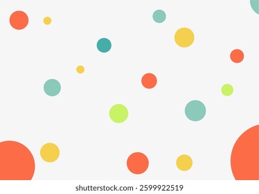 Geometry background shaped circle square triangles colorful lines . Colorful polka dots