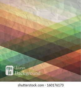 Geometry background  with texture of  crumpled sheet