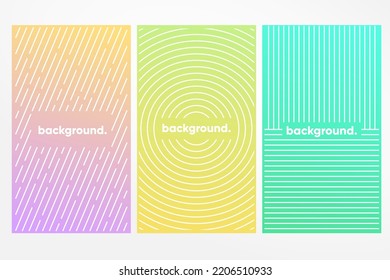 Geometry Background Vector with Soft Gradient Color. Template design and separated layers