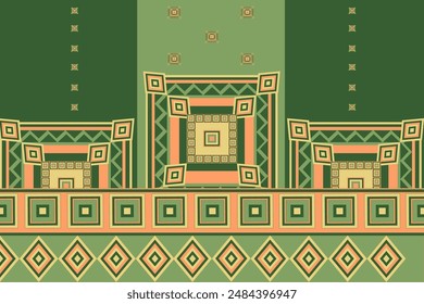 Geometría para fondos, alfombras, Fondo de pantalla. Ropa, envolturas, batik, diseño de afinidad de Vector.