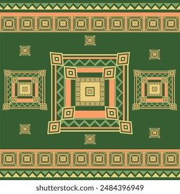 Geometry for backgrounds, carpets, wallpaper. Clothes, wrappings, batik, vector Affinity desidn.