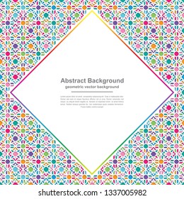 Geometry backgrounds with modern colorful combinations with blank spaces in the middle for your text. Eps10 vector background.