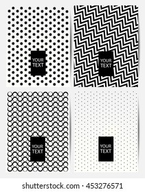 geometry backgrounds set, flyers and banner designs