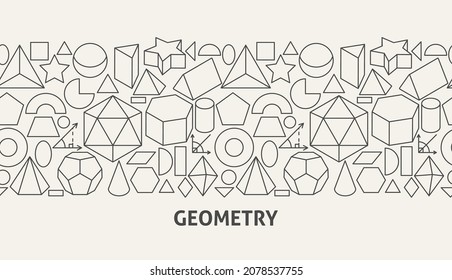 Geometry Banner Concept. Vector Illustration of Outline Design.