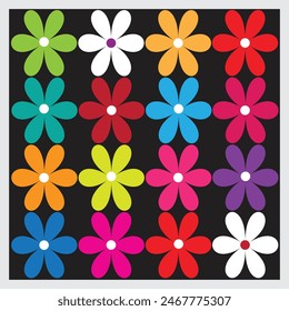 Geometry Bauhaus pattern design color full