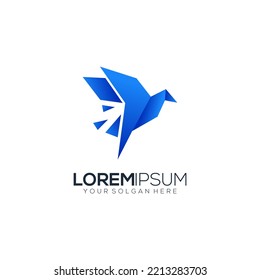 Geometry bird modern gradient color