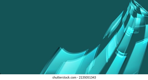 Geometry blue background vector design