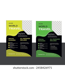 Geometry Blue brochure, flyer design template vector design.Layout template in A4 size.
Trendy minimalist flat geometric design.