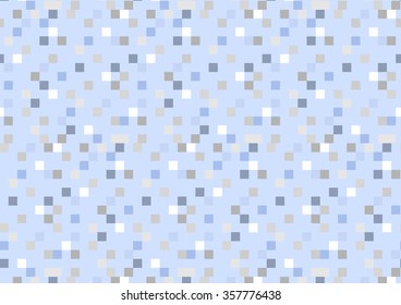 Geometry blue serenity background vector seamless pattern. Endless texture can be used for printing onto fabric and paper or invitation. Pattern swatches included in file.