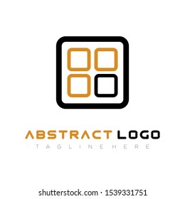 geometry box logo simple design