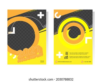 Geometry brochure, A4 size flyer template. Abstract vector design. Leaflet layout presentation in A4 size. Annual report book cover templates.