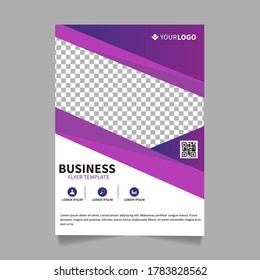 Geometry brochure, flyer design template vector design. Layout template in A4 size