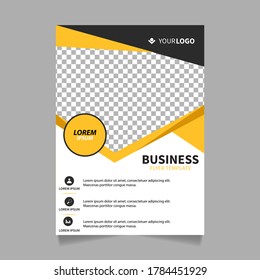 Geometry brochure, flyer design template vector design. Layout template in A4 size