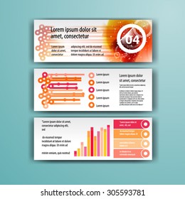 Diseño de plantillas de folletos geométricos para identidad corporativa con formas geométricas y salpicaduras de acuarela. Diseño de portada e infografía