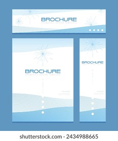 Geometry business brochure template set