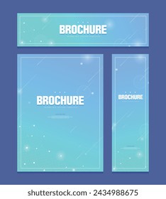 Geometry business brochure template set