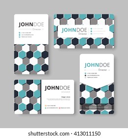 Geometry business card template. Cover, Flyer, Leaflet template. Corporate template. Geometric concept. vector stock.