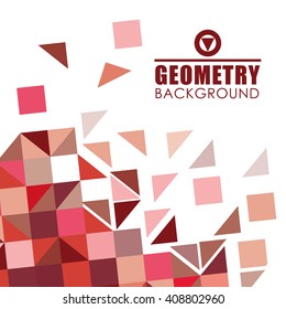 Geometry colorful background, vector design