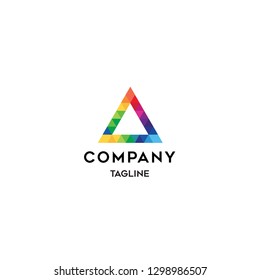 Geometry colorful logo template