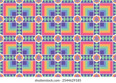 Geometry colorful pattern endless brigth