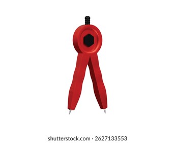geometry compass icon 3d illustration render


