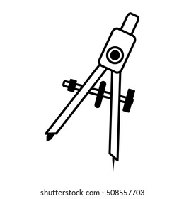 geometry compass isolated icon vector illustration design