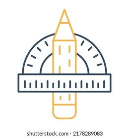 geometry Compass Vector icon which is suitable for commercial work and easily modify or edit it
