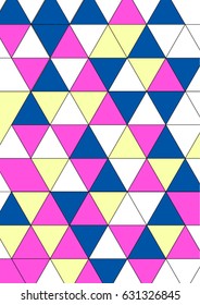 Geometry composition of colorful triangles