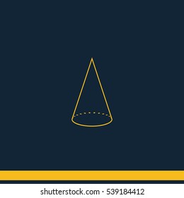 Geometry cone icon.