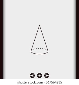 Geometry cone icon.