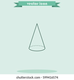 Geometry cone icon.