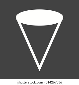 Geometry, cone, mathematics icon vector image. Can also be used for shapes and geometry. Suitable for use on web apps, mobile apps and print media.