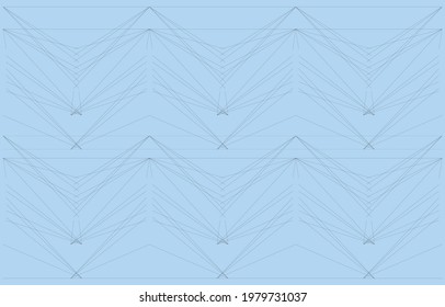 Geometry creative minimalist contemporary art illustrations for wall decoration, postcard, brochure cover design. Playful composition of basic geometric lines. Perspective architectonical. Complex.