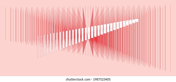 Geometry creative minimalist contemporary art illustration for wall decoration, postcard, brochure cover design. Playful composition of basic geometric lines. Perspective architectonical. Complex.