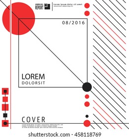 Geometry design background for cover brochures, posters, flyers and cards templates. Vector illustration.