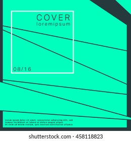 Geometry design background for cover brochures, posters, flyers and cards templates. Vector illustration.