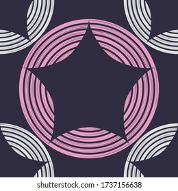 Geometrie. Design mit manueller Schraffierung. Ethnischer Boho-Ornament. Nahtloser Hintergrund. Stammesmotiv. Vector Illustration für Webdesign oder Print.
