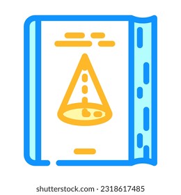 geometry education science color icon vector. geometry education science sign. isolated symbol illustration