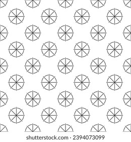 Geometry Education vector outline pattern - Math Science concept seamless background