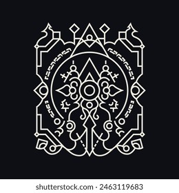 Geometry Elegant Circle of Vision for apparel, merchandise or other