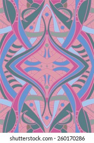 Geometry floral seamless pattern, ethnic style.