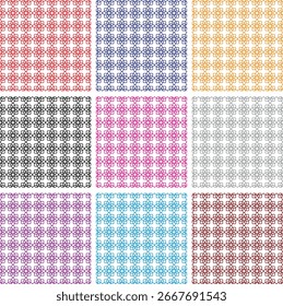 Geometrie Blume des Lebens nahtlose Muster Hintergrund. Vektorgrafik.