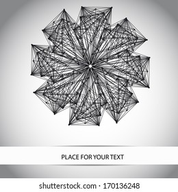geometry flower for your design. Place for your text