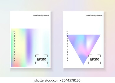 Geometry Fluid. Geometric Poster. Violet Color Cover. Digital Effect. Pearlescent Foil. Pastel Concept. Isolated Pearl Illustration. Purple Geometry Fluid